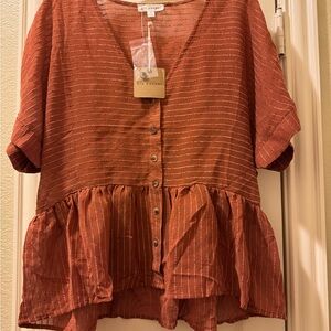 Blu Pepper babydoll top